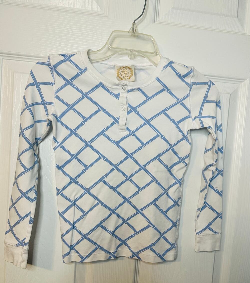 The Beaufort Bonnet Boys sz 10 Bamboo 100% Pima Cotton Pajama Top ONLY